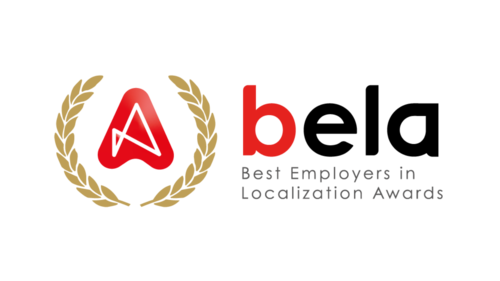 bela badge for Best Employers in Localization Awards