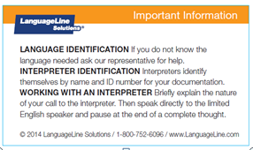 Guides to quickly access an interpreter